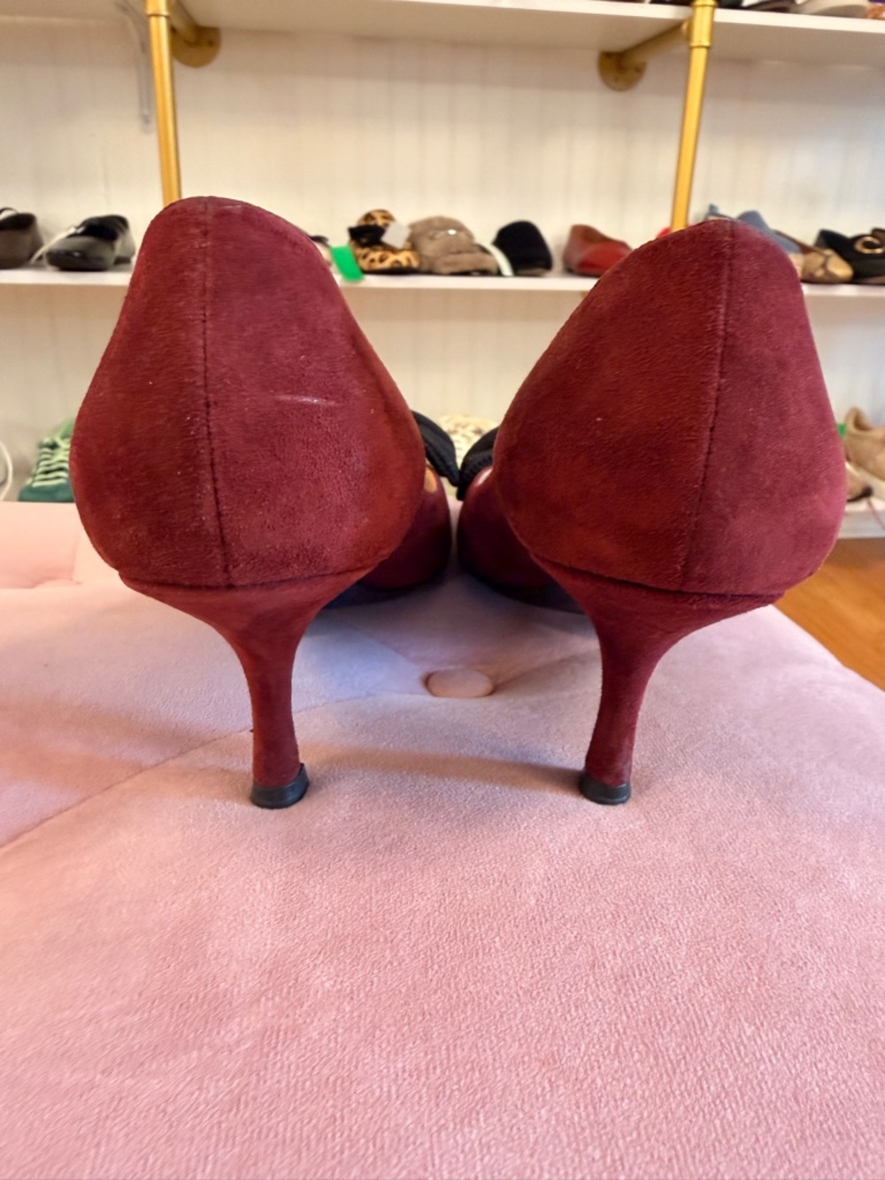 Prada Bow Suede Pointed Toe pumps - Picture 3 of 7